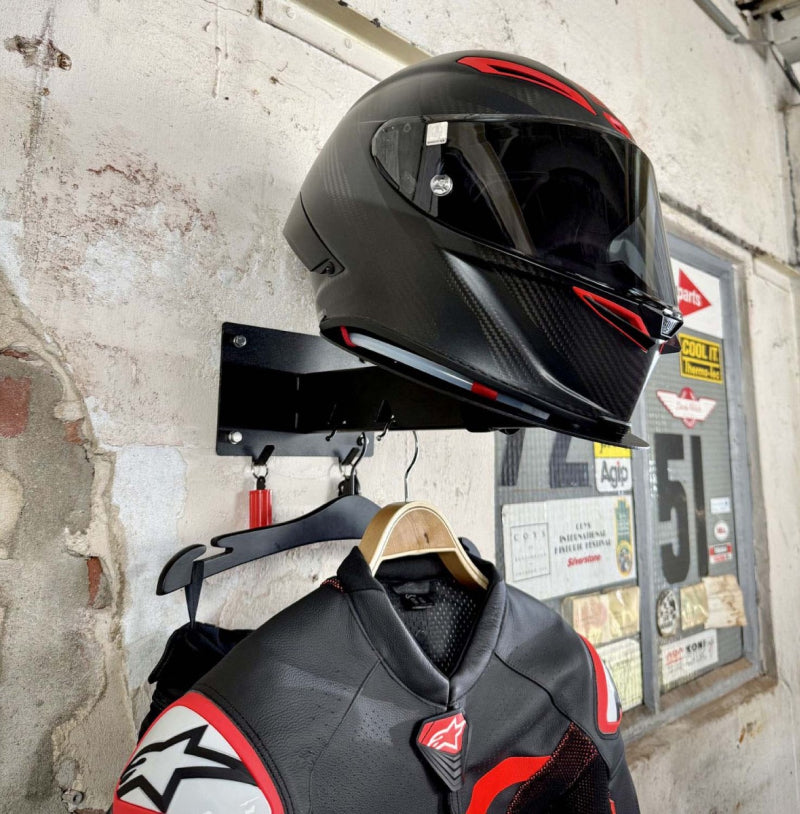 Wieszak na kask i odzież motocyklową Gray Steel X5