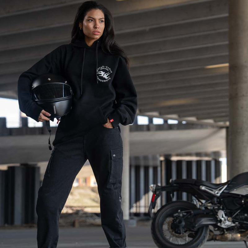 Jeansy motocyklowe Mila Cargo damskie