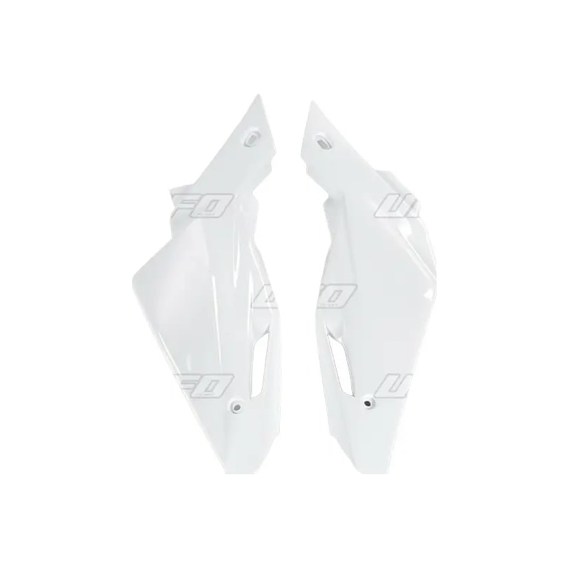 Komplet plastikowych osłon bocznych tylnych UFO Husqvarna TC TE 08-12 białe