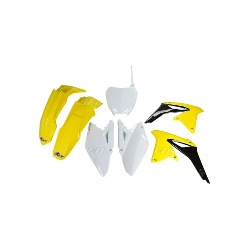 Komplet plastików UFO Suzuki RM-Z 450 żółty czarny biały