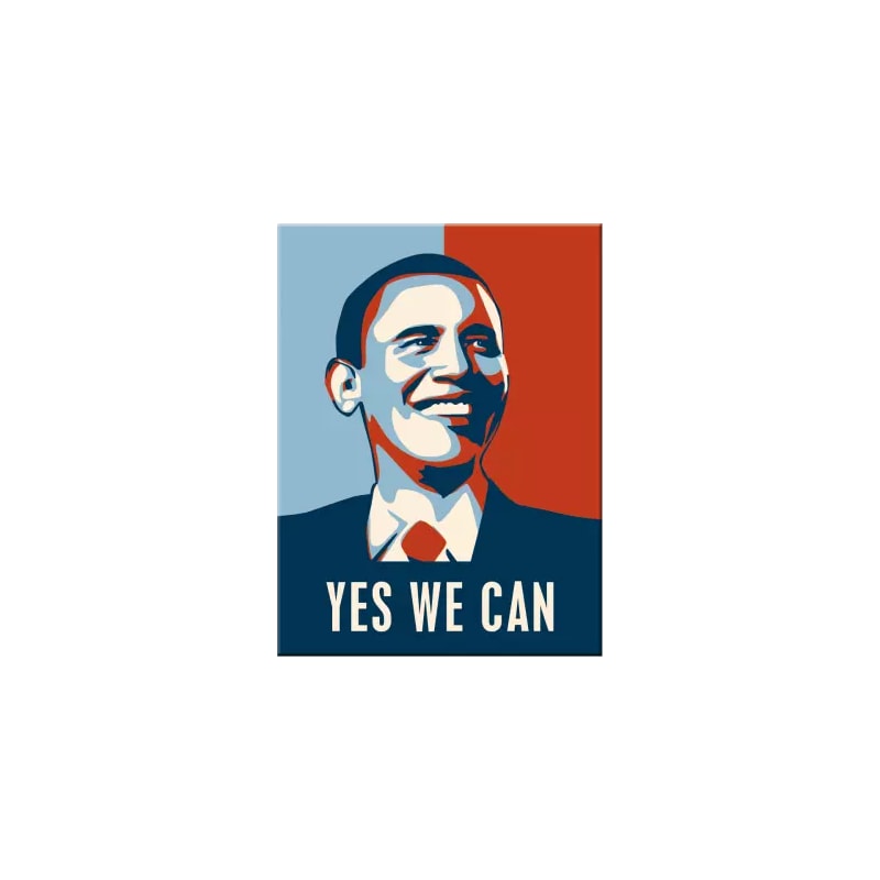 Magnes na lodówkę 6x8cm Obama