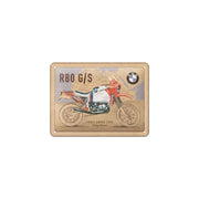 Plakat blaszany 15x20cm BMW r80gs paris dakar