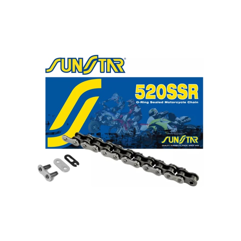 Łańcuch napędowy Sunstar 520 SSR 112N O-Ring otwarty z zapinką