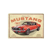 Pocztówka blaszana 14x10cm Ford Mustang