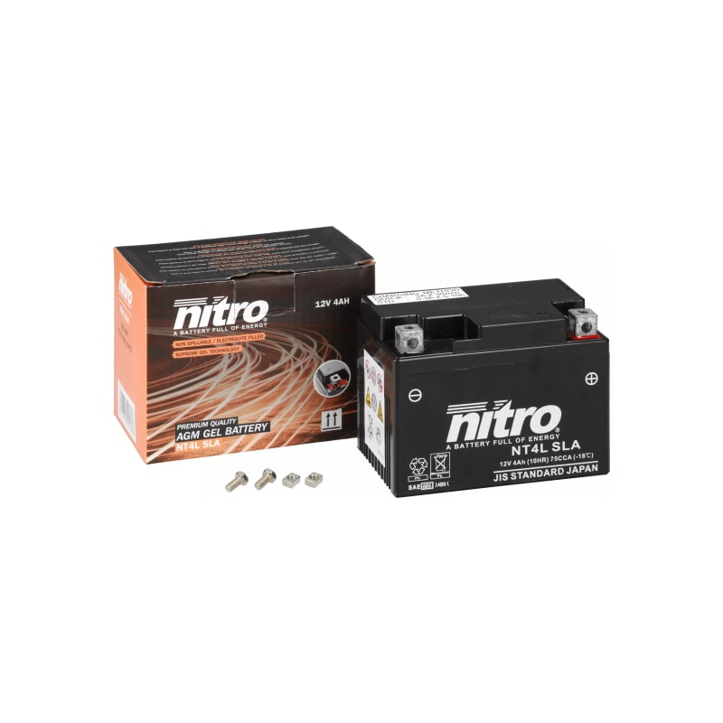 Akumulator żelowy Nitro NT4L YTX4L-BS SLA AGM GEL 12v 4 Ah