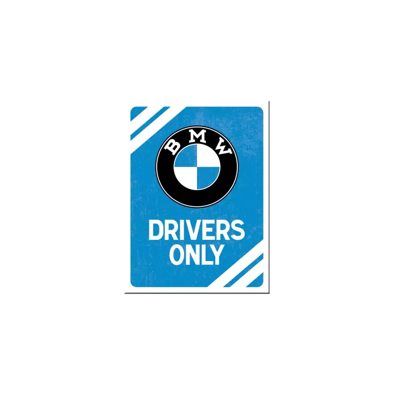 Magnes na lodówkę 6x8cm BMW Drivers Only Blue