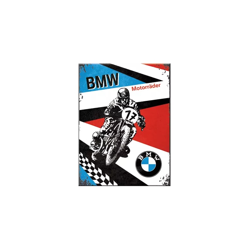 Magnes na lodówkę 6x8cm BMW Motorrader