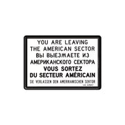 Pocztówka blaszana 14x10cm You are leaving