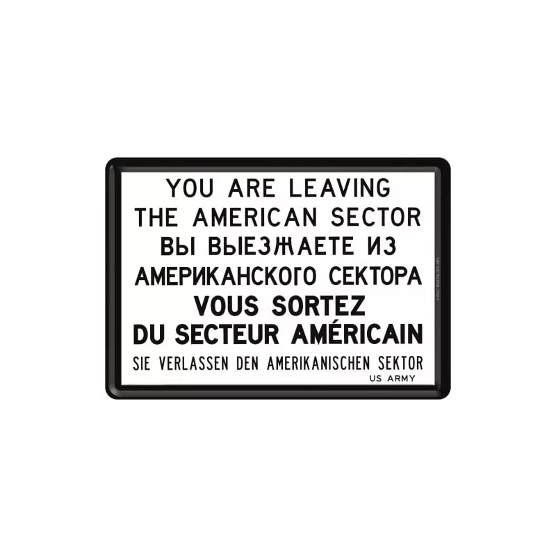 Pocztówka blaszana 14x10cm You are leaving