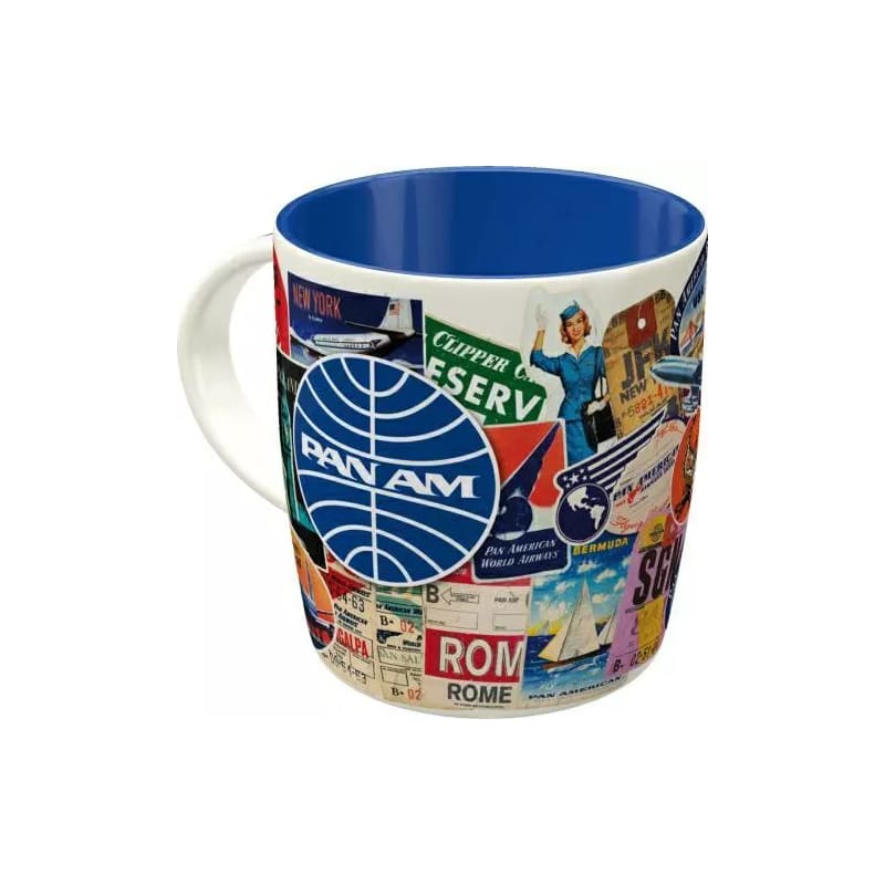 Kubek ceramiczny Pan Am Travel Collage