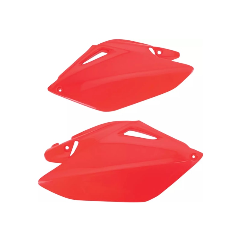 Komplet plastikowych osłon bocznych tylnych UFO Honda CRF 250R 06-09 czerwone