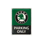 Plakat blaszany 30x40cm Skoda Parking Only