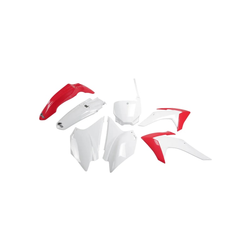 Komplet plastików UFO Honda CRF 230 15-18 czerwony biały