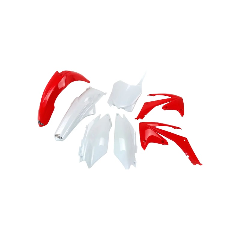 Komplet plastików UFO Honda CRF 250R 11-13 CRF 450R 11-12 czerwony biały