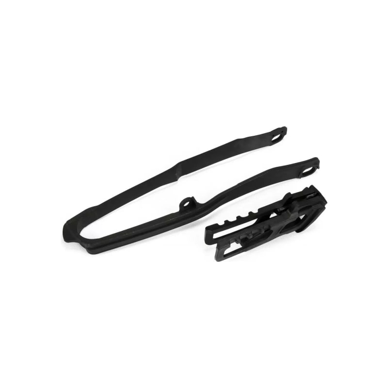 Zestaw UFO ślizg i prowadnica Honda CRF 250R RX 18-21 CRF 450R RX 17-18 czarny