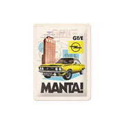 Plakat blaszany 15x20cm Opel Manta gt-e