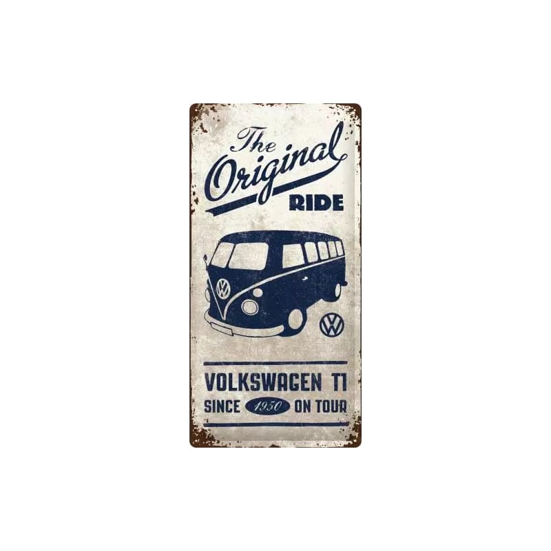 Plakat blaszany 25x50cm VW Bulli-The Original
