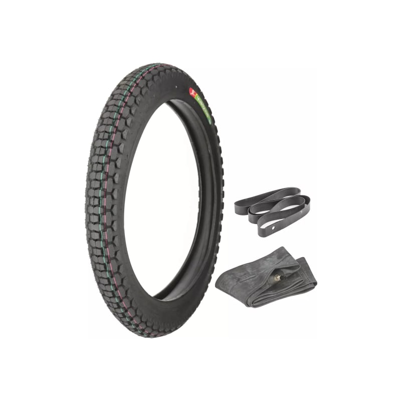 Opona + dętka + fartuch Yuan Xing P74 2.75-17 6PR TT