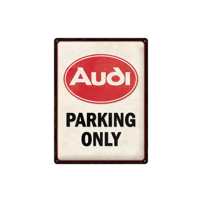Plakat blaszany 30x40cm Audi Parking Only