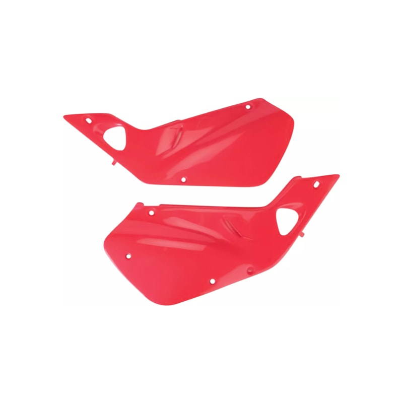 Komplet plastikowych osłon bocznych tylnych UFO Honda CR 250 97-99 czerwony