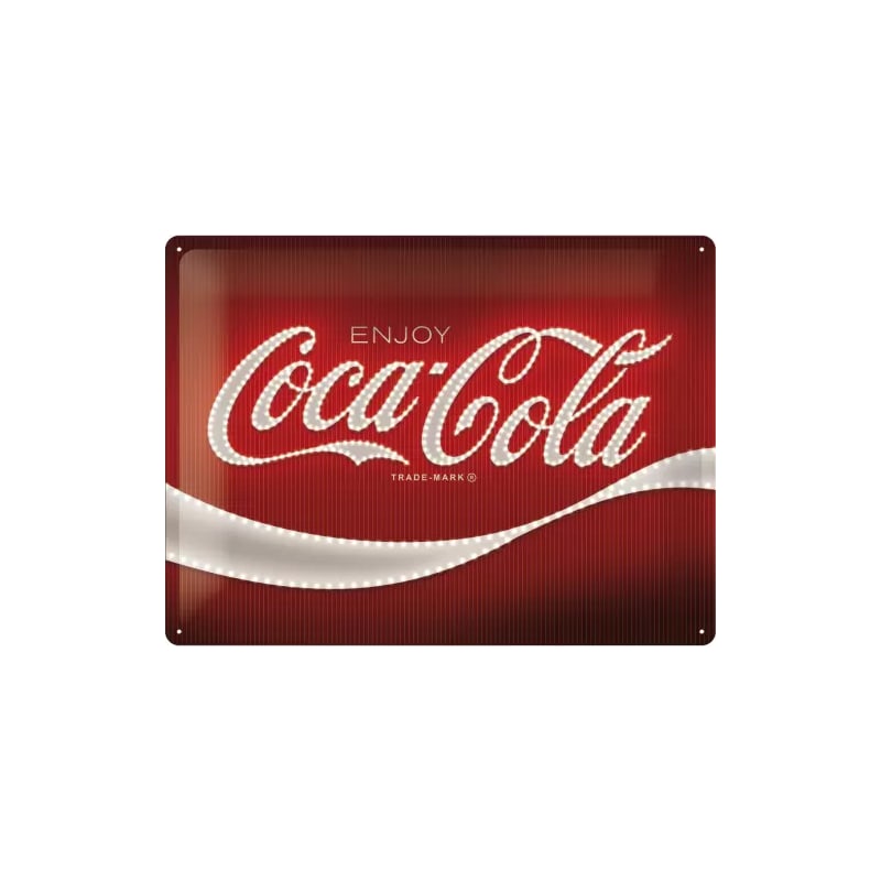 Plakat blaszany 30x40cm Coca-Cola Logo Red