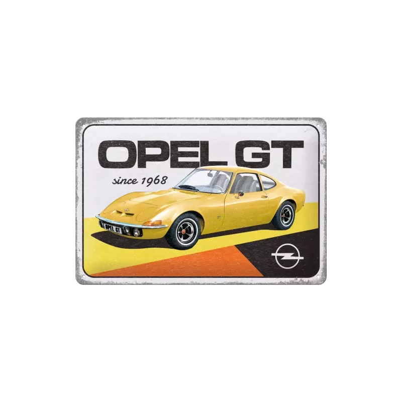 Plakat blaszany 20x30cm Opel GT since 1968
