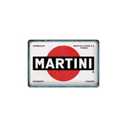 Plakat blaszany 20x30cm Martini logo white