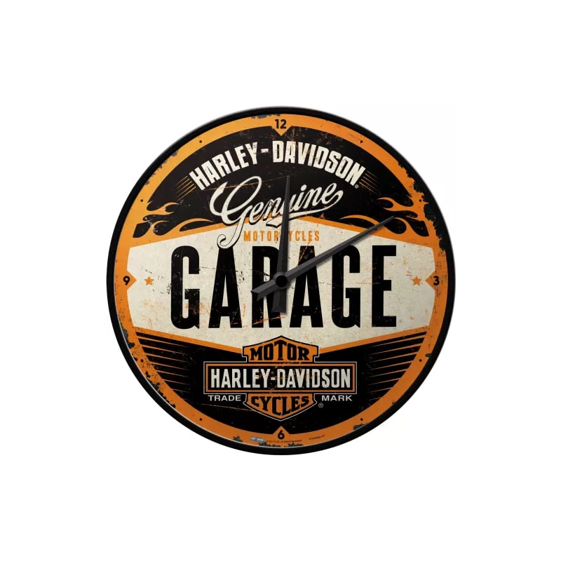 Zegar ścienny pasuje do Harley Davidson Garage
