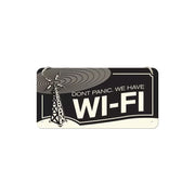 Zawieszka blaszana na ścianę 10x20cm Wi-Fi