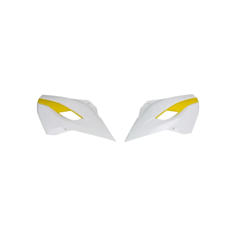 Osłony chłodnicy UFO Husqvarna białe żółte