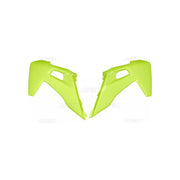Osłony chłodnicy UFO Husqvarna TC 125 250 19 FC 250 350 450 19 żółte Fluo