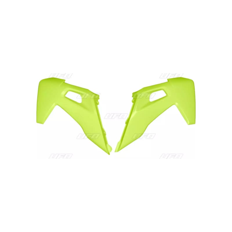 Osłony chłodnicy UFO Husqvarna TC 125 250 19 FC 250 350 450 19 żółte Fluo