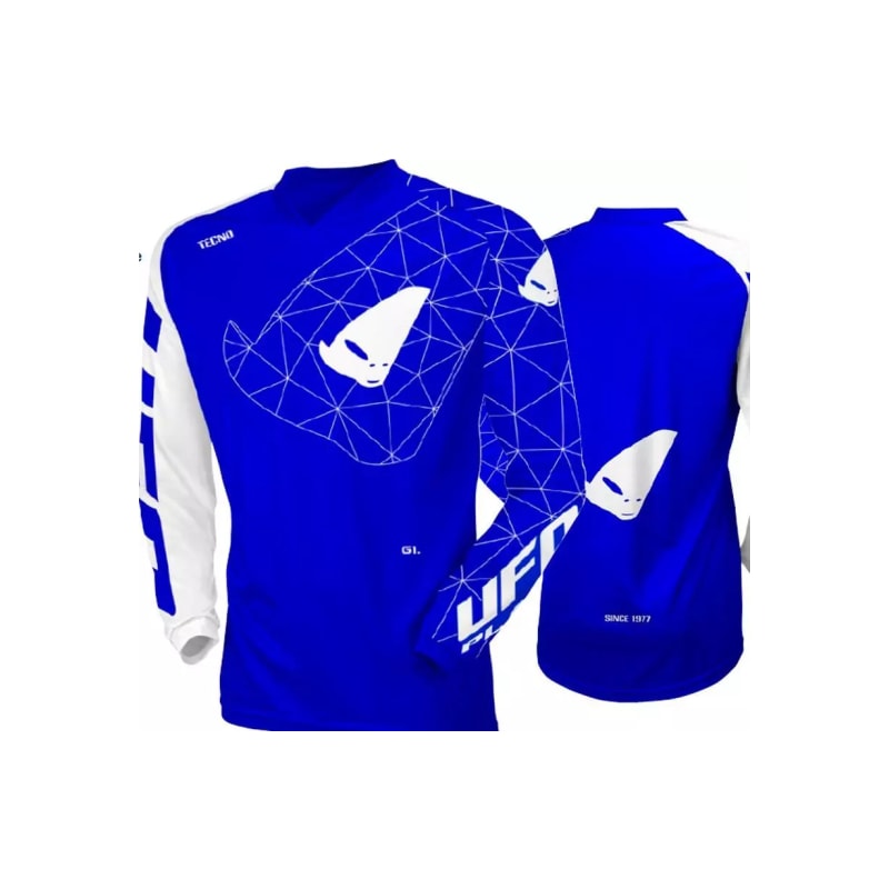 Bluza cross enduro UFO Tecno niebieski biały L