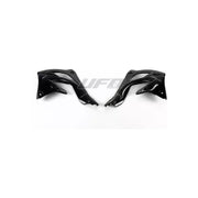 Osłony chłodnicy UFO Kawasaki KXF 450 12-15 czarne