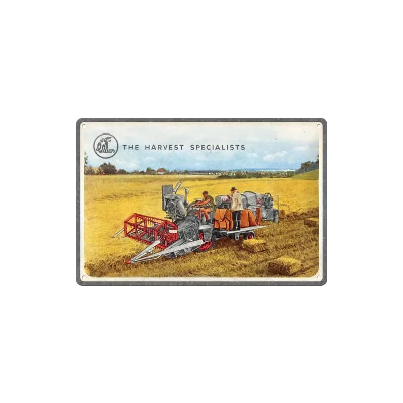 Plakat blaszany 20x30cm Claas The Harvest Specialists