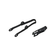 Zestaw UFO ślizg i prowadnica Kawasaki KXF 250 09-16 KXF 450 09-15 czarny