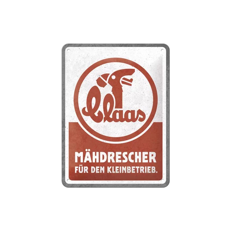 Plakat blaszany 15x20cm Claas Mahdrescher Claas Mahdrescher