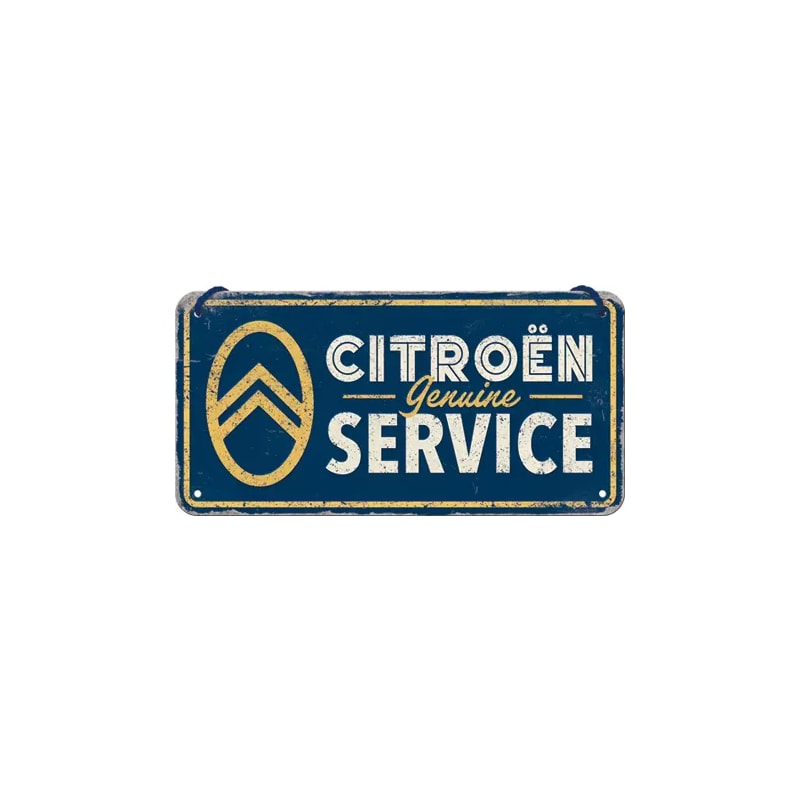 Zawieszka blaszana na ścianę 10x20cm Citroen Geniune Service