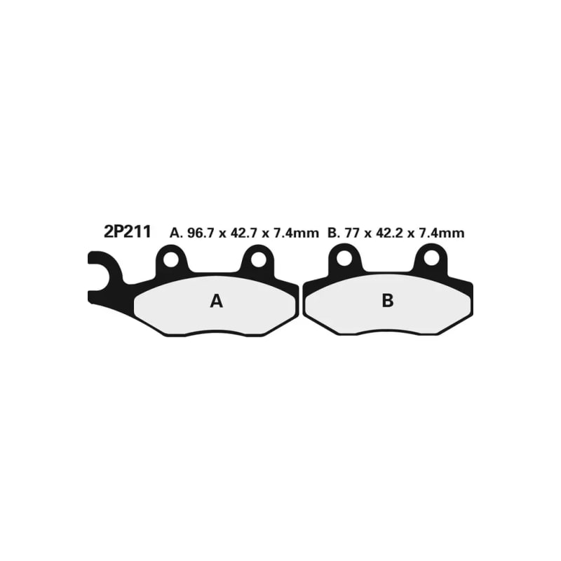 Klocki hamulcowe Nissin Street Semi-Metallic 2P-211NS