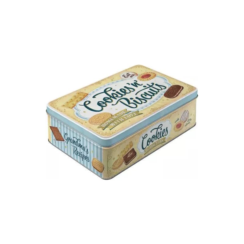 Puszka blaszana płaska Cookies `n` Biscuits