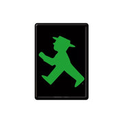 Pocztówka blaszana 14x10cm Ampelmann grün