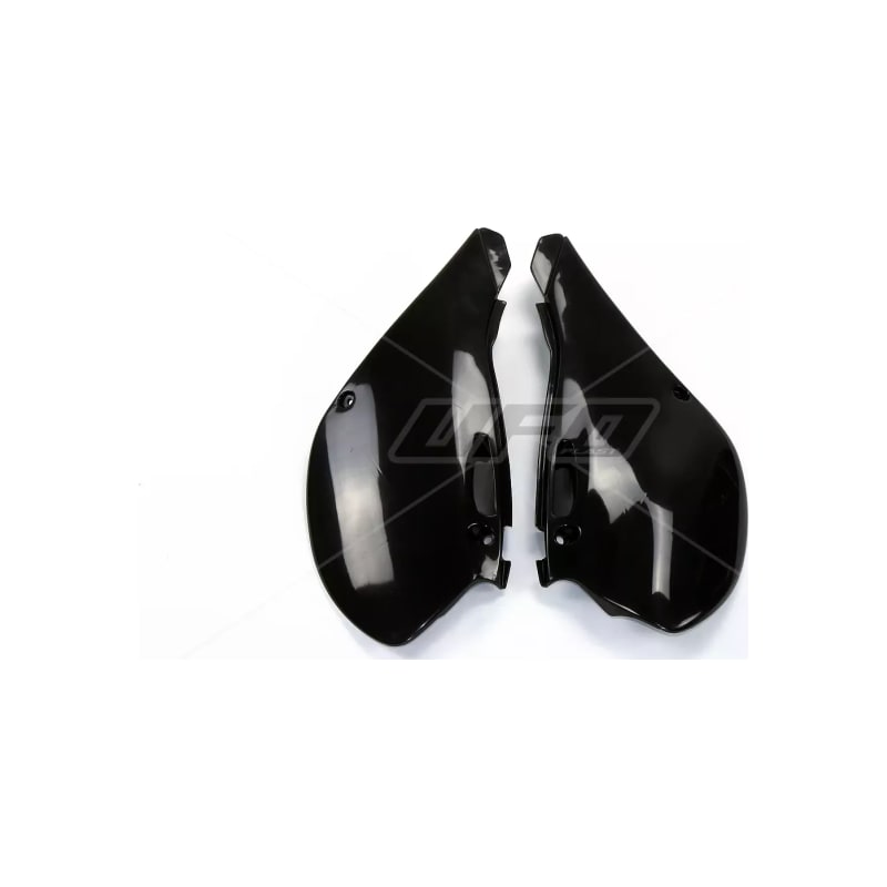 Komplet plastikowych osłon bocznych tylnych UFO Kawasaki KX 125 250 99-02 czarne