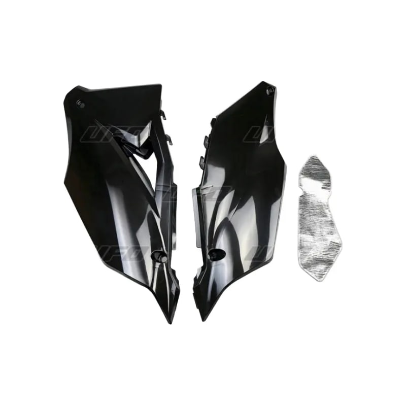 Komplet plastikowych osłon bocznych tylnych UFO Kawasaki KXF 450 19 czarne