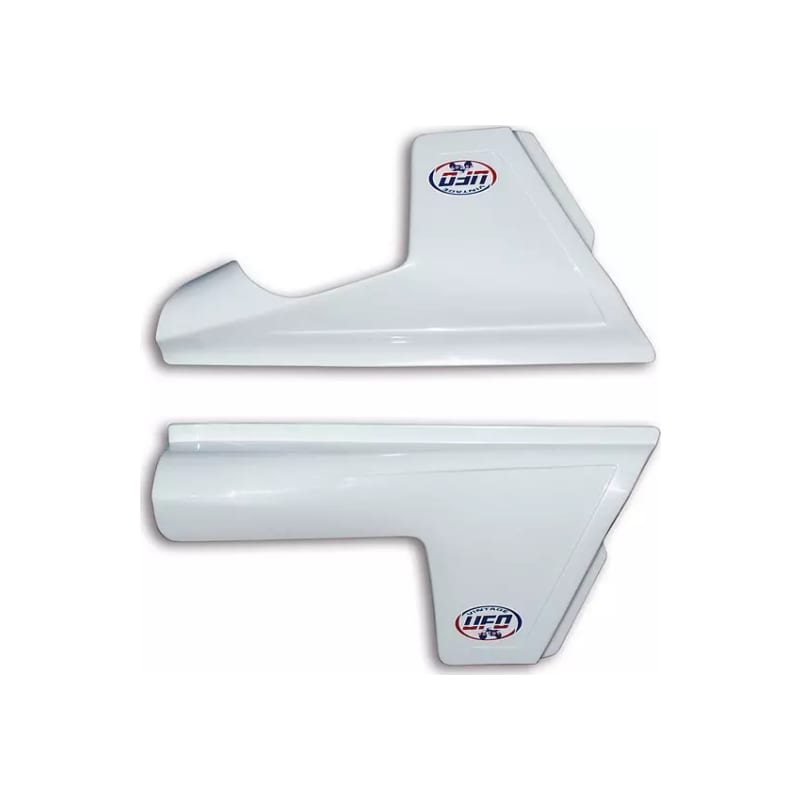 Komplet plastikowych osłon bocznych tylnych UFO KTM 125 250 350 390 420 495 80-81 białe