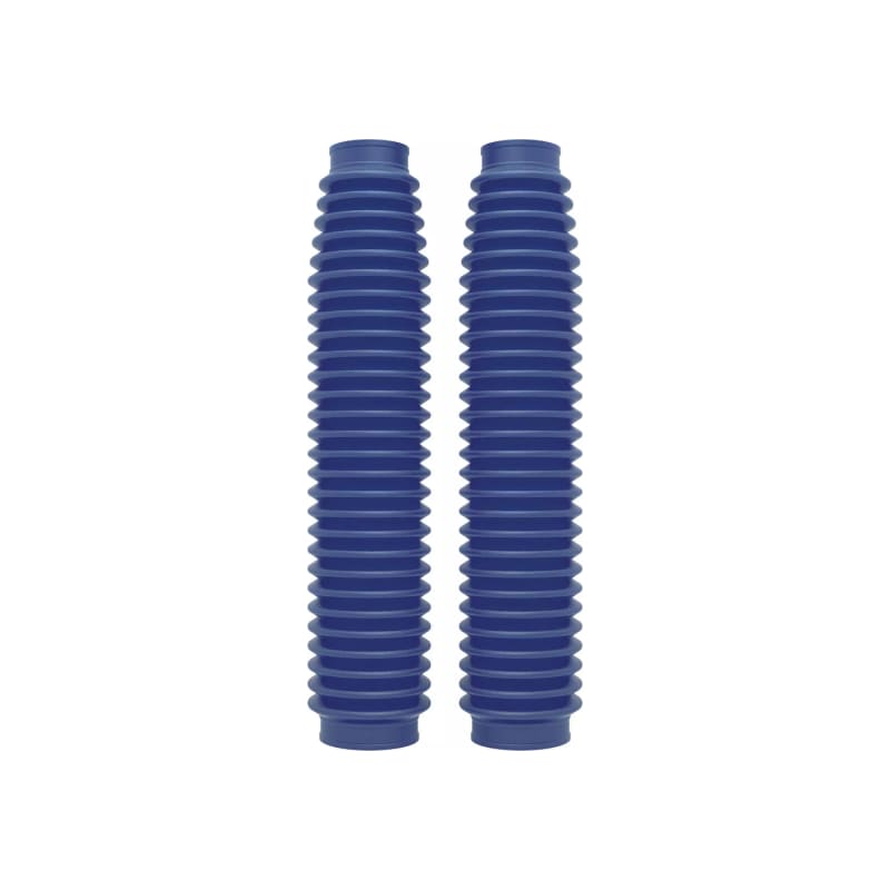 Osłony gumowe przedniego zawieszenia Polisport 350 x 41mm niebieskie