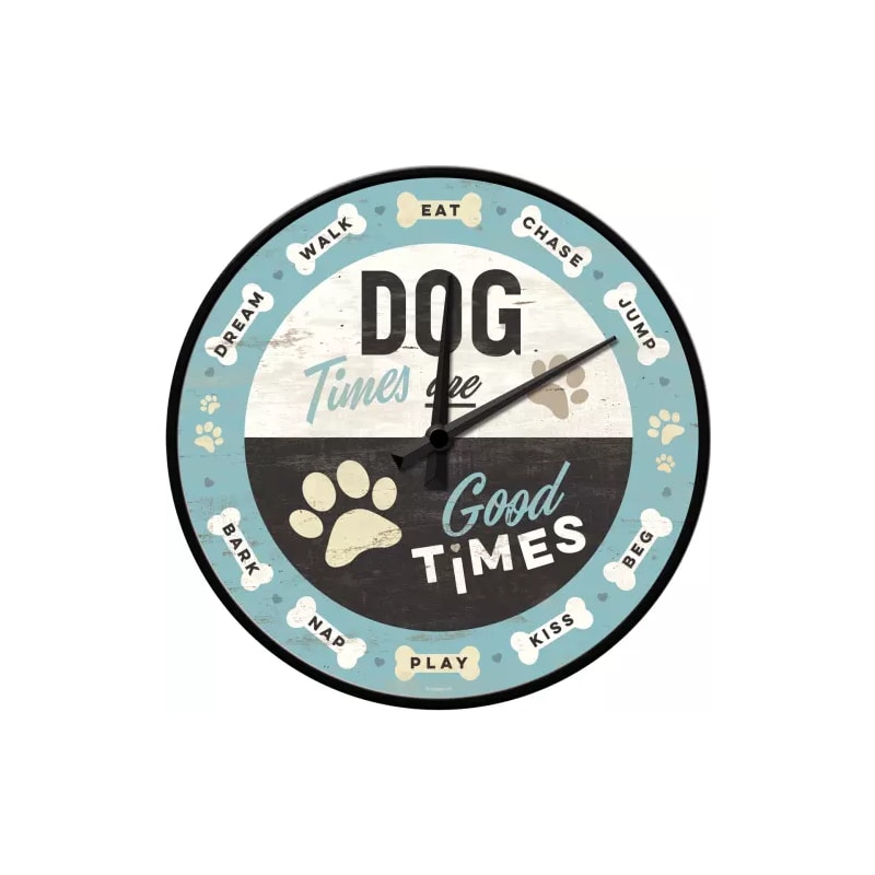 Zegar ścienny Dog Times