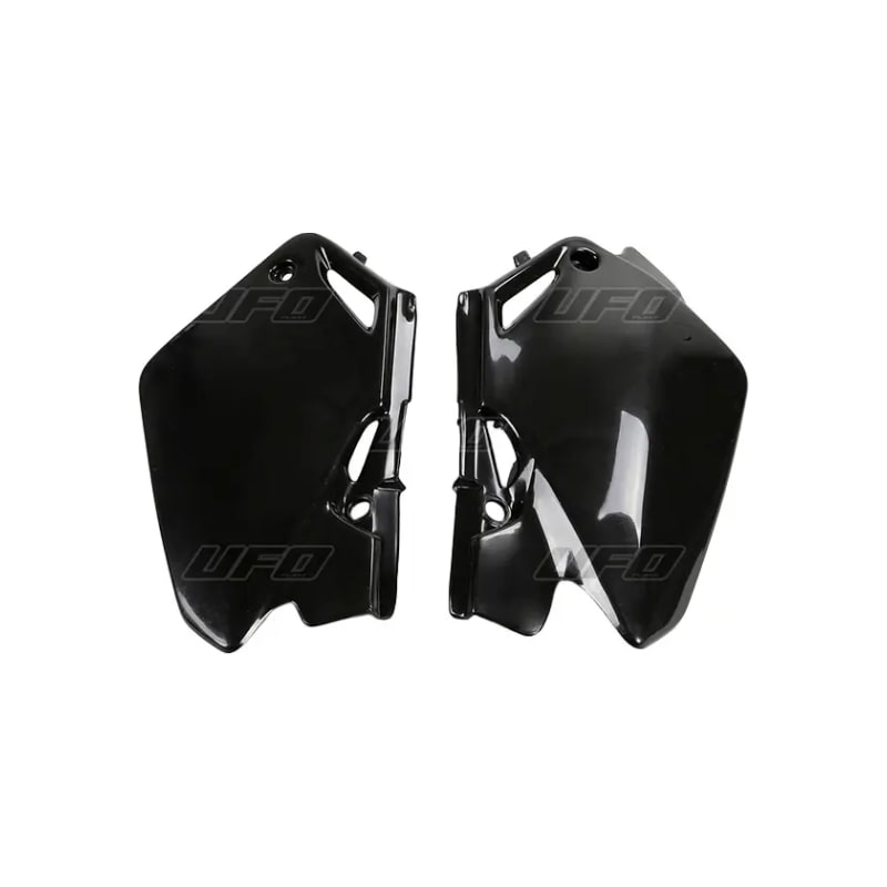 Komplet plastikowych osłon bocznych tylnych UFO Honda CR 85 03-07 czarne