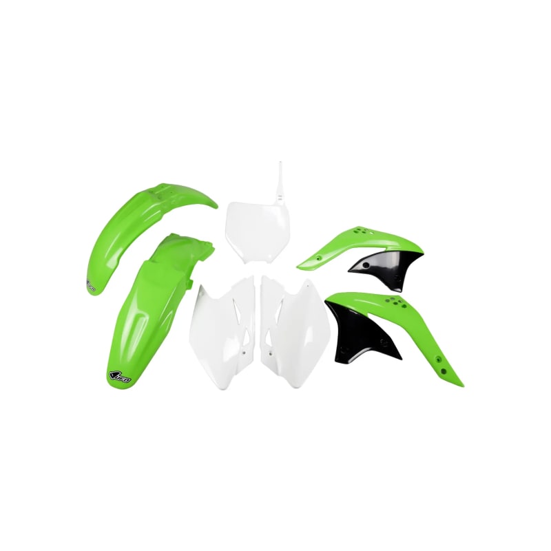 Komplet plastików UFO Kawasaki KXF 450 07 zielony biały