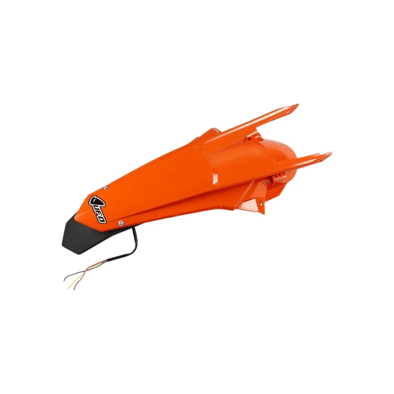 Błotnik tył UFO pomarańczowy ( enduro z lampką )