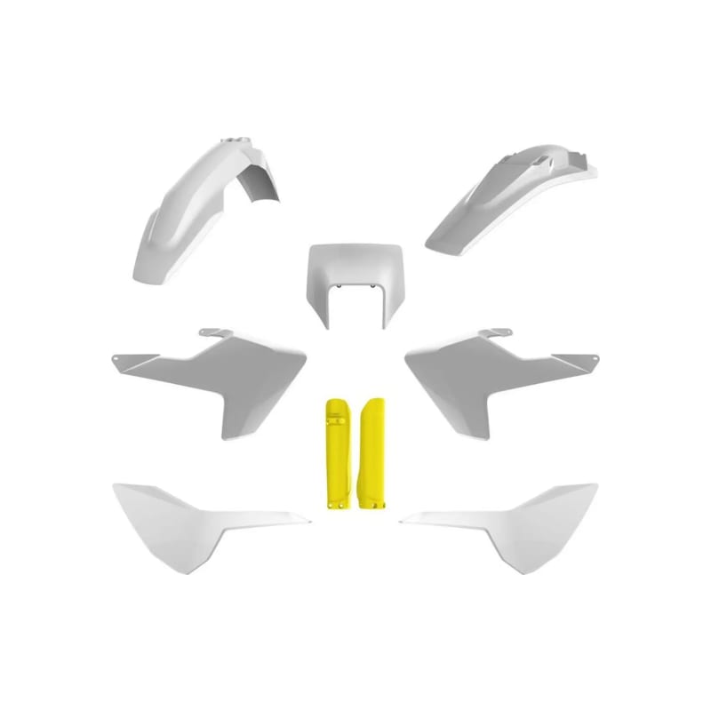 Zestaw plastików Polisport biały-żółty
